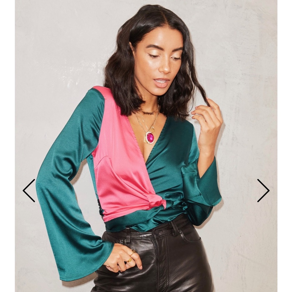 Never Fully Dressed Colorblock Blouse